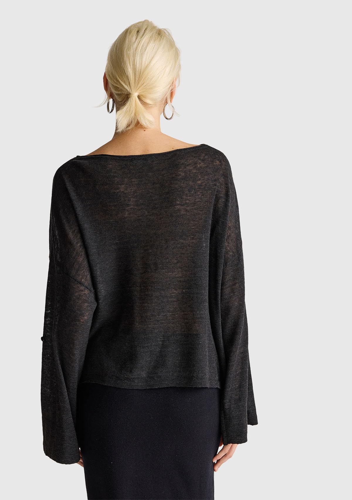 Benetton Maglieria Maglia Barchetta Donna S Alpaca