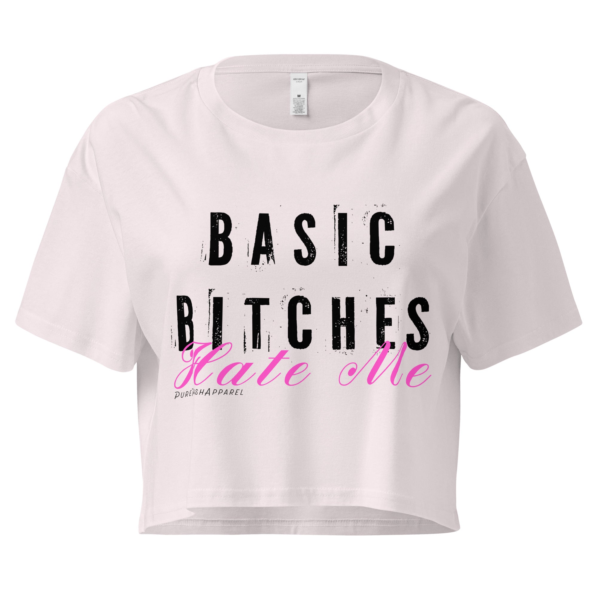 Pure Trash Basic crop top donna cotone nero S
