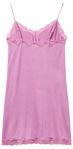 Benetton 3z123v00i Sottoveste Donna S Rosa Viscosa