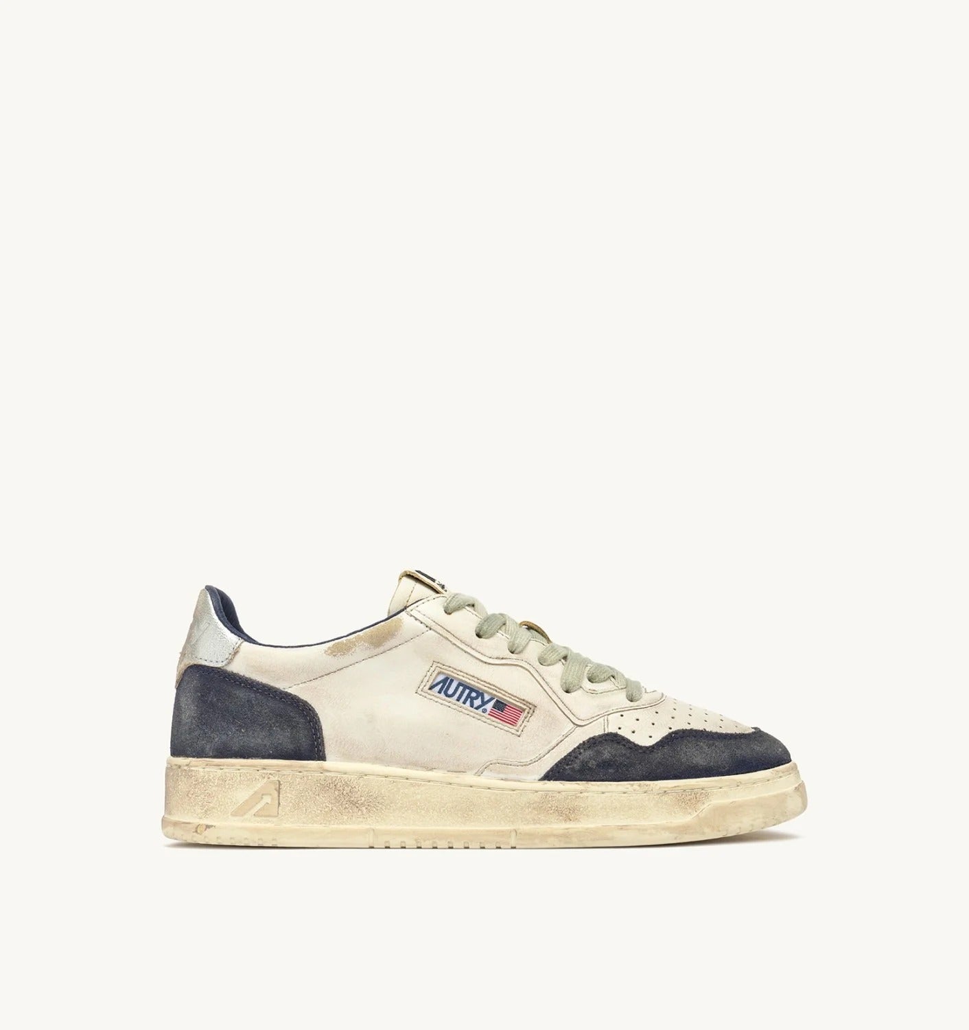 Autry Medalist Low AVLM-LS07 sneakers uomo Space Blue Silver pelle