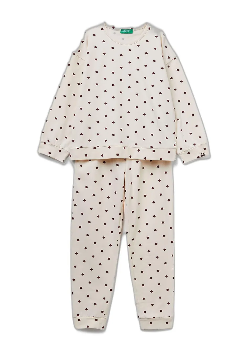 Benetton 3ZMB0P093 pigiama bambina cotone taglia XS fantasia