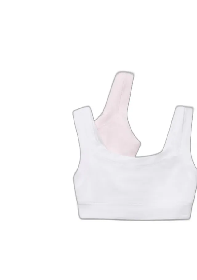 Benetton 3zqm0r1lt Brassiere Bambina 2 Pezzi Cotone
