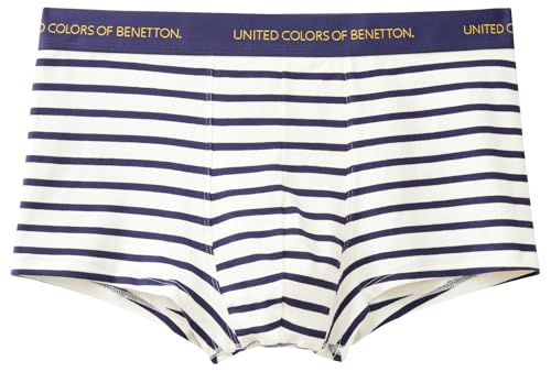 Benetton Boxer Corti Uomo L Righe Cotone Organico