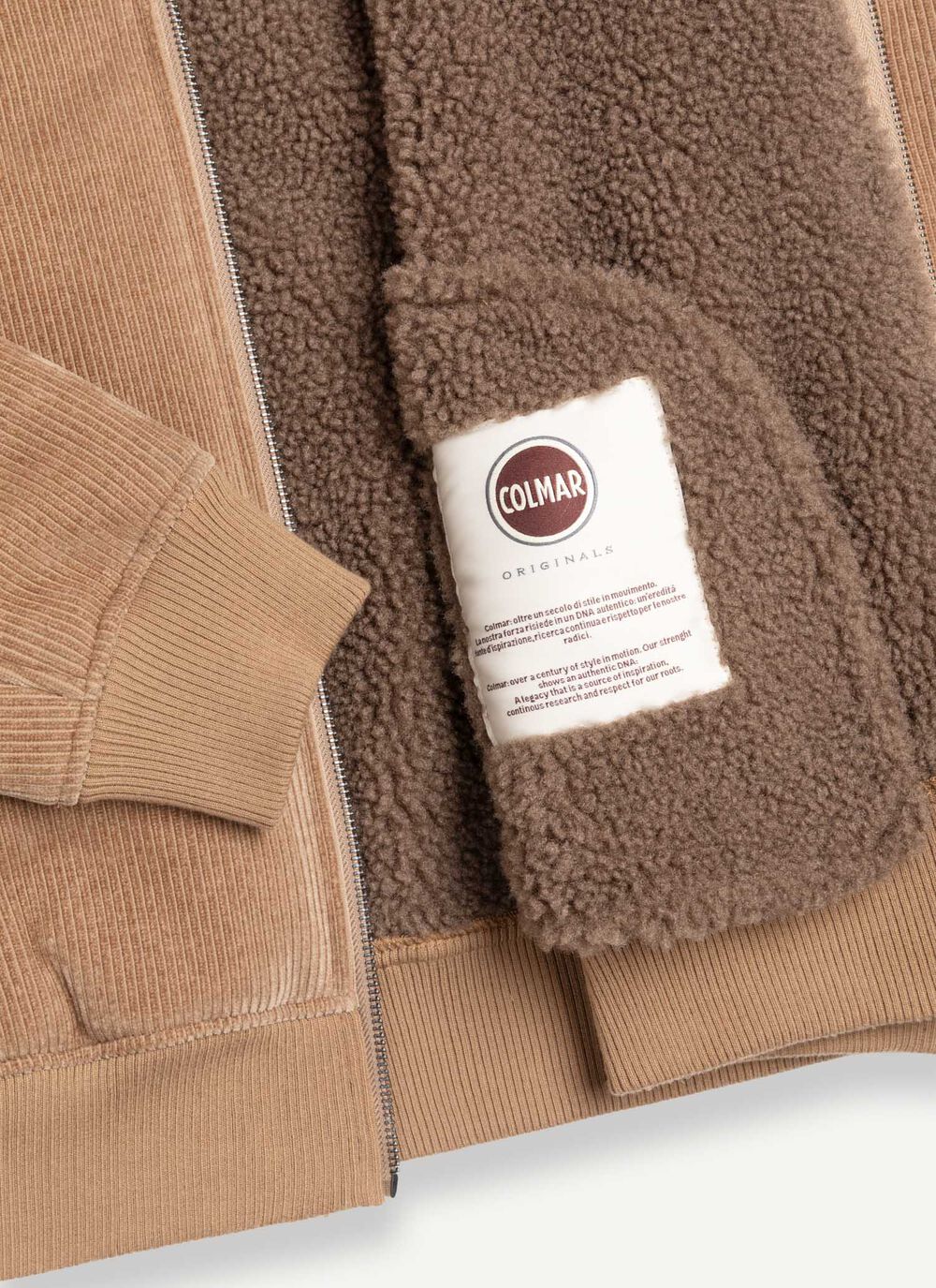 Colmar 11000010 bomber uomo velluto beige marrakech