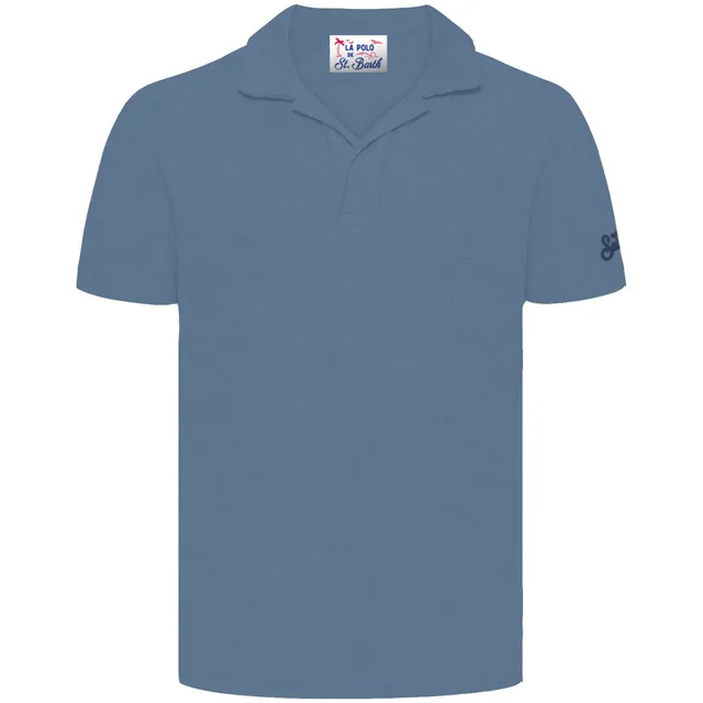 MC2 Saint Barth Jeremy 00153L polo uomo azzurro spugna
