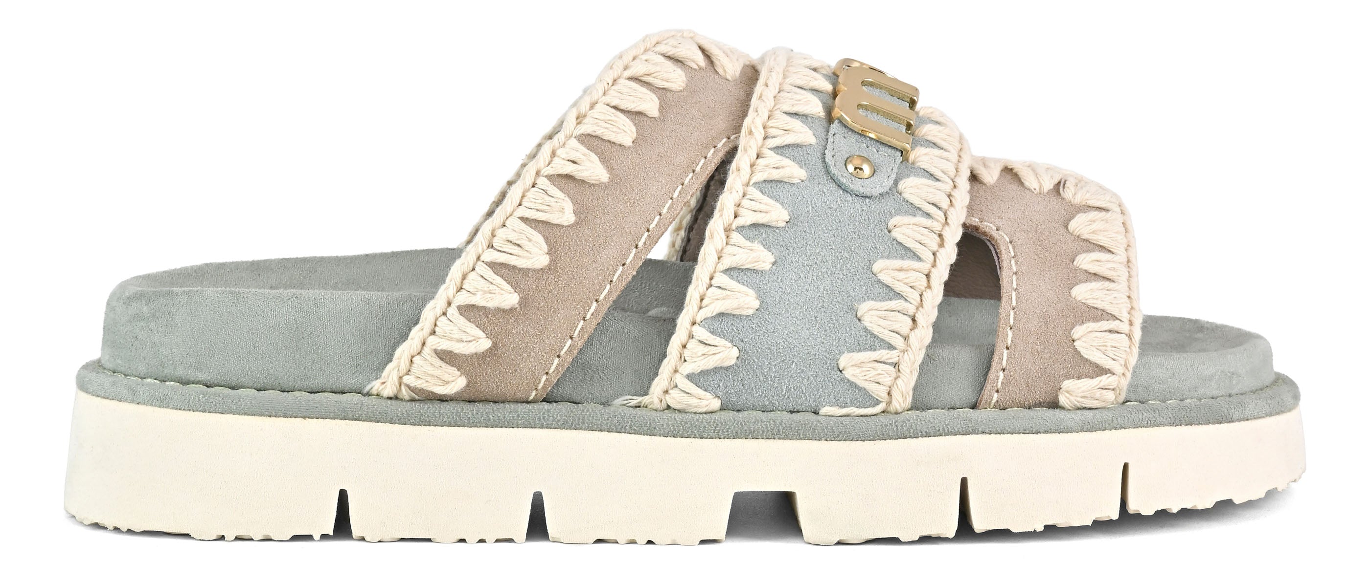 Mou Bio Bicolor SW461014A sandalo donna Tea camoscio