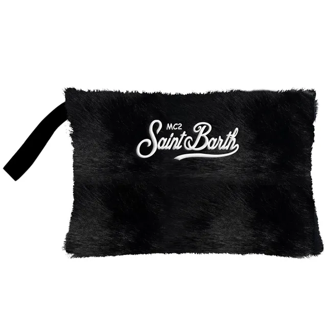 MC2 Saint Barth Pareasy Fur Pochette Pelo Nero