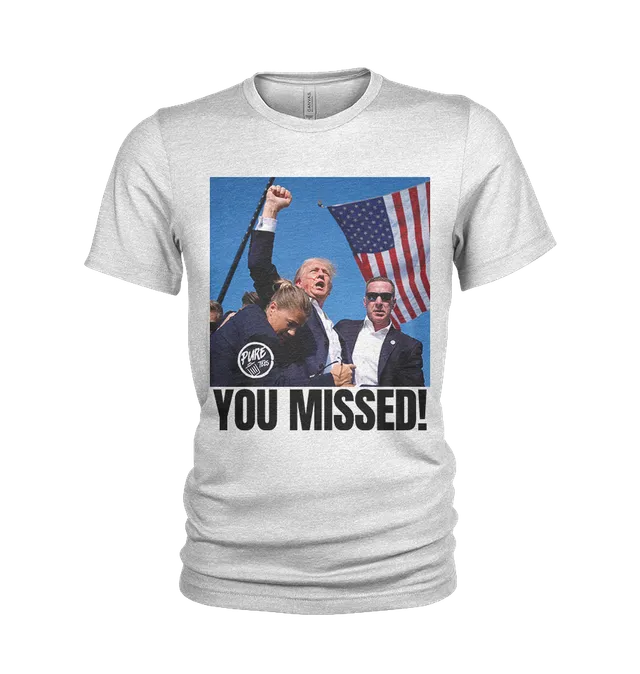 Pure Trash Trump You Missed t-shirt uomo rossa