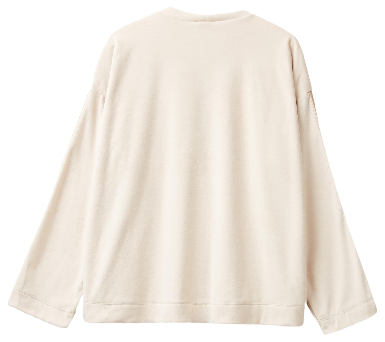 Benetton Maglieria 3jqa3m08b Maglione Beige ciniglia XXS