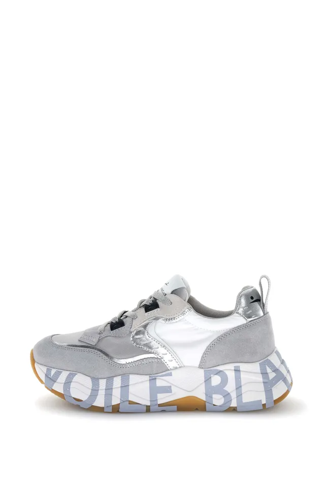 Voile Blanche Club 105 sneakers donna Grigio Argento suede