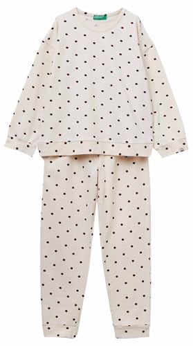 Benetton 3ZMB0P093 pigiama bambina cotone taglia XS fantasia