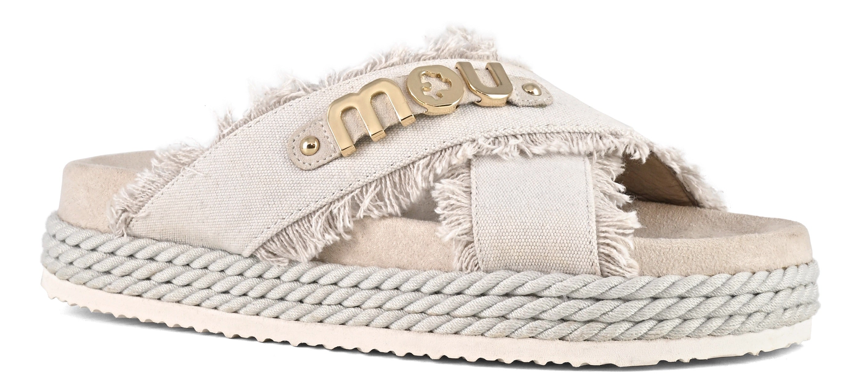 Mou Criss Cross SW451005K Sandalo Canvas Beige