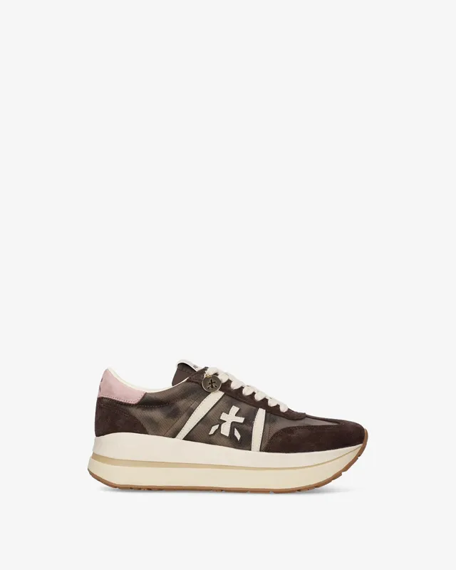 Premiata Bethcoin 8500 Sneakers Donna Marrone Suede