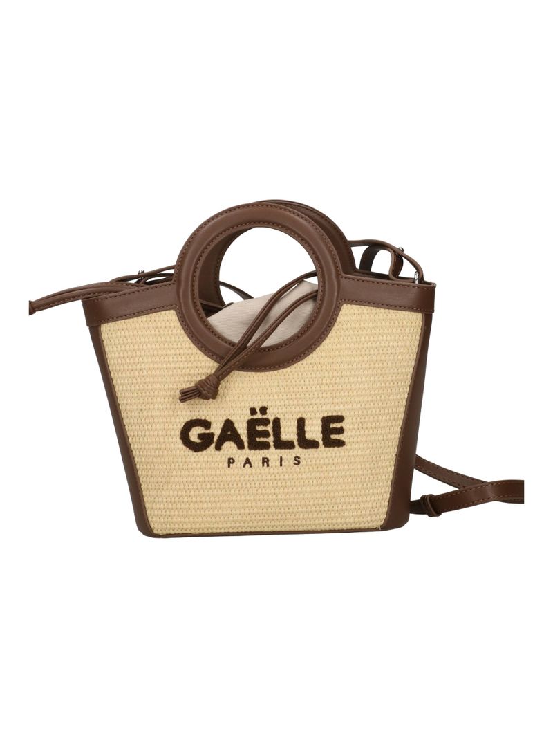 Gaelle Paris GAACW03102 borsa mini moka raffia