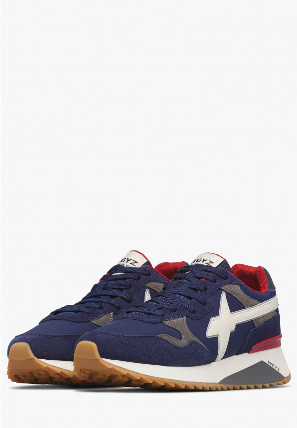 W6YZ Yak-M 2015185 25 Sneaker Uomo Navy Tessuto