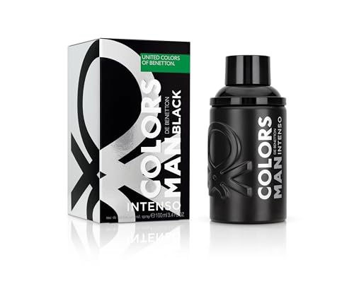 Benetton Colors Black Intenso profumo uomo 100 ml legnoso