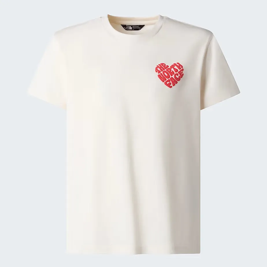 The North Face Brand Proud NF0A8G1Q T-Shirt Ragazza White Dune Cotone