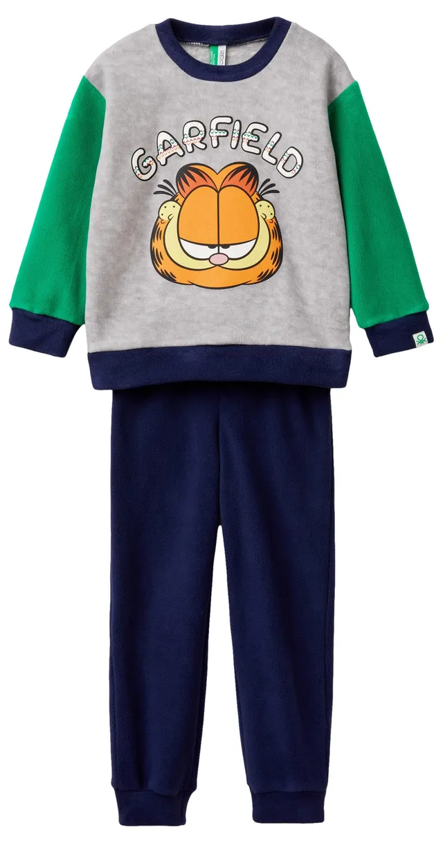 United Colors of Benetton 3JA40P07V pigiama pile Garfield grigio