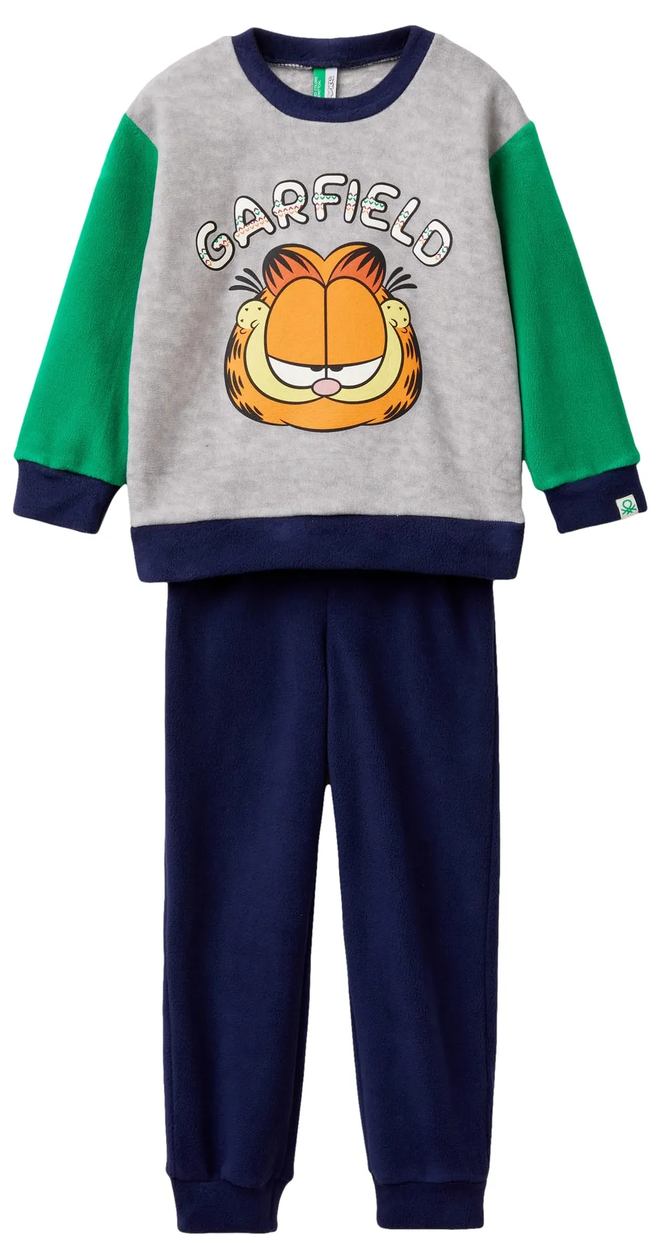 United Colors of Benetton 3JA40P07V pigiama pile Garfield grigio