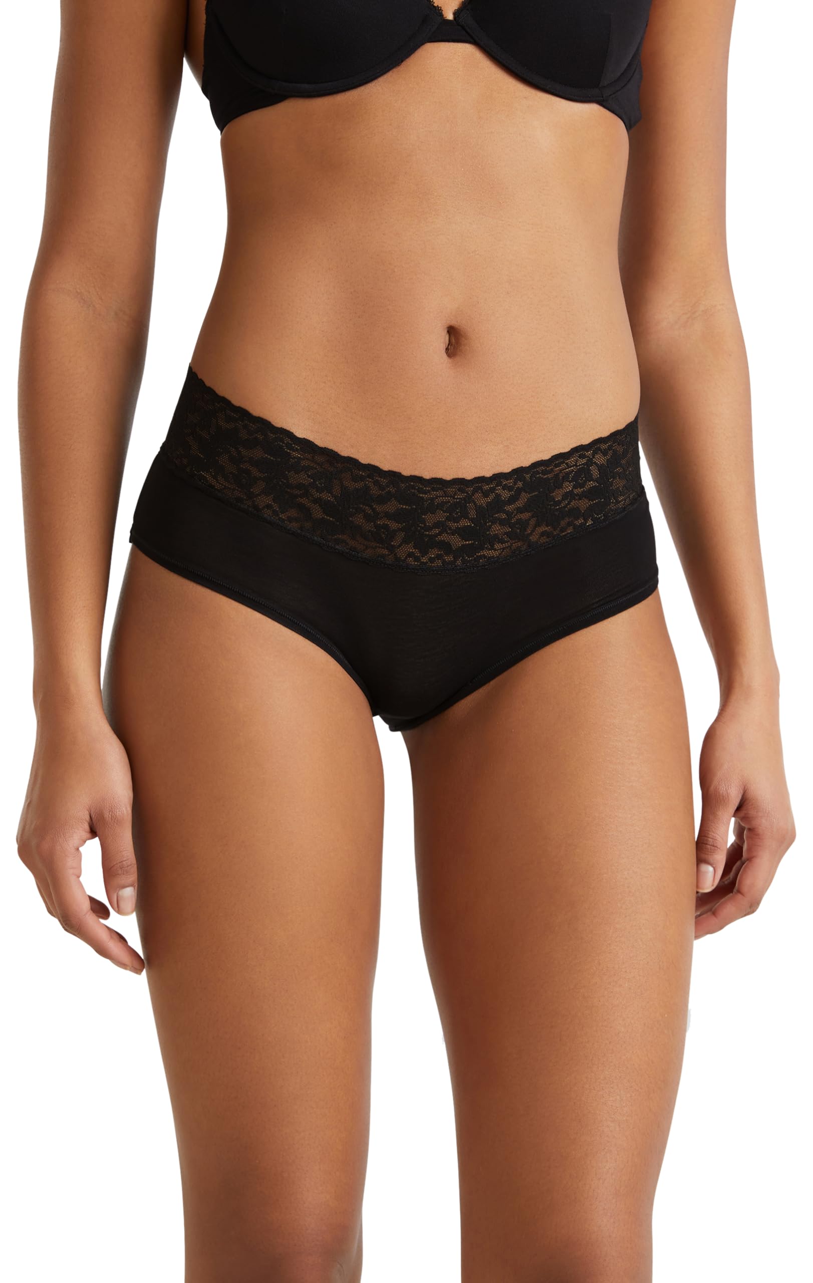 Benetton Slip Culotte Donna Pizzo Vita Alta