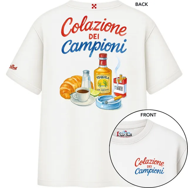 MC2 Saint Barth Delmar 00301M T-Shirt Panna Cotone