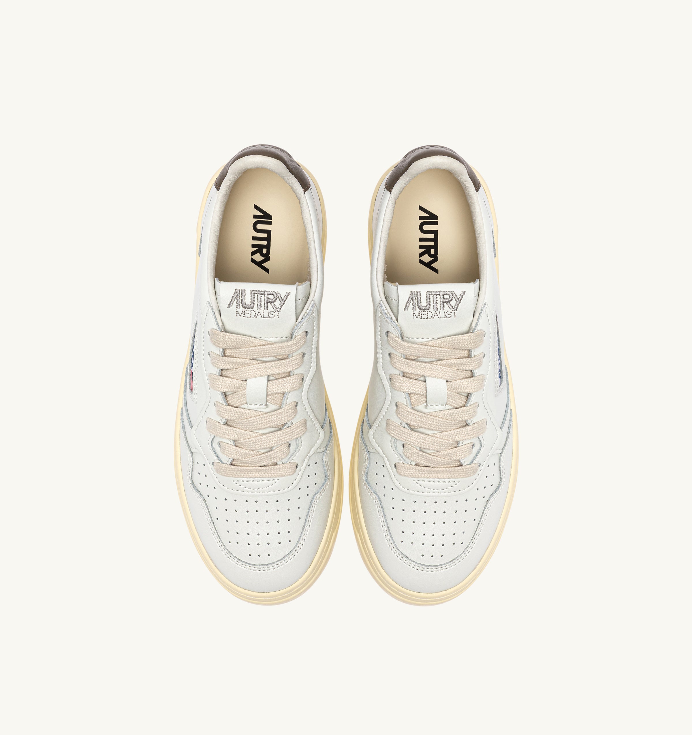 Autry Medalist Low AULM-LL28 sneakers white choco pelle