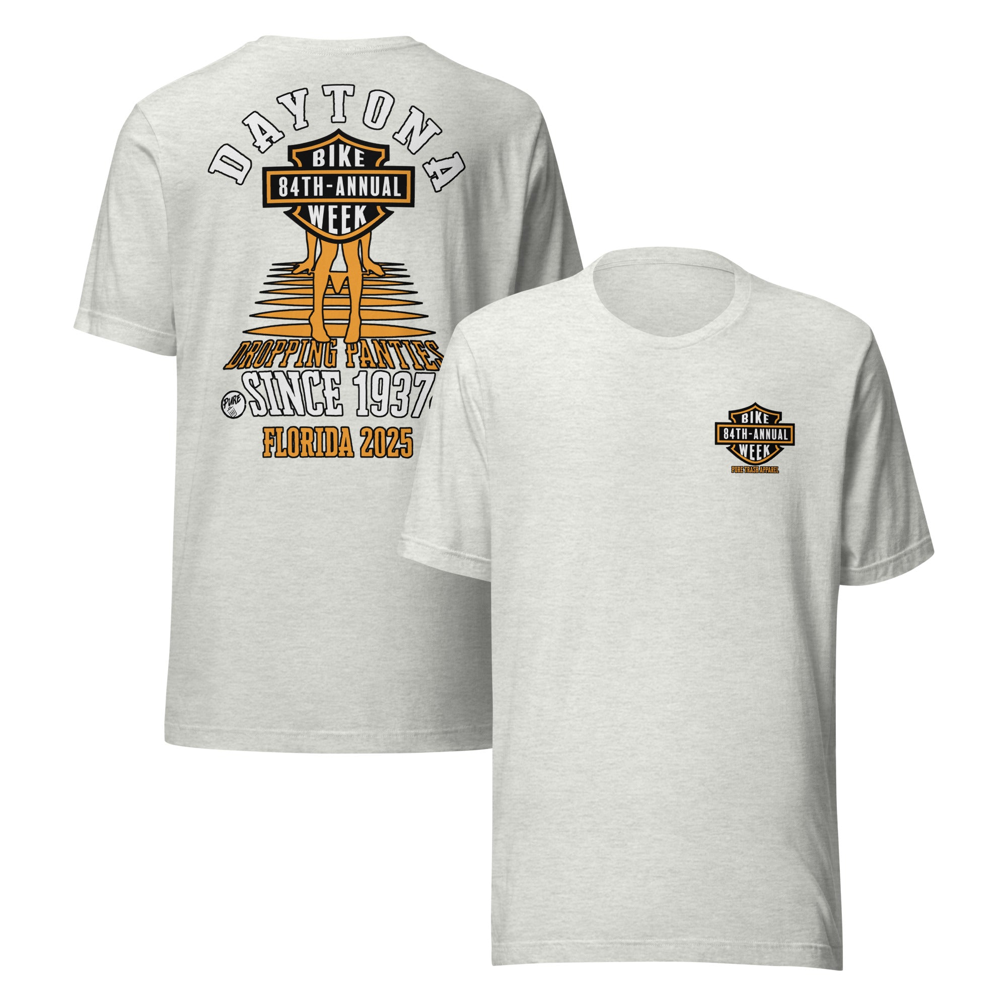 Pure Trash Daytona Bike Week maglietta uomo Black Heather