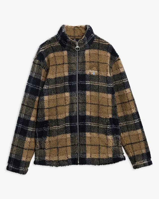 Barbour MFL0187 Felpa Uomo Sherpa Birchwood Tartan