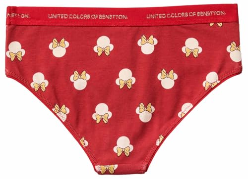 Benetton Slip Bambina Disney Cotone 1 Anno Fianco Alto