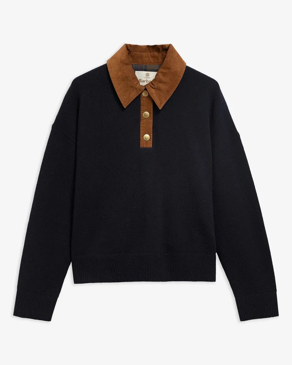 Barbour Ravenshill LKN1793 Maglione Donna Lana Navy