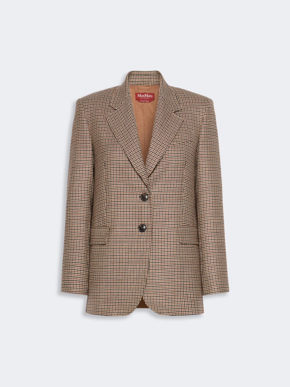 Max Mara Studio Salice MSTASALICE001 Blazer Nero Cuoio Lana