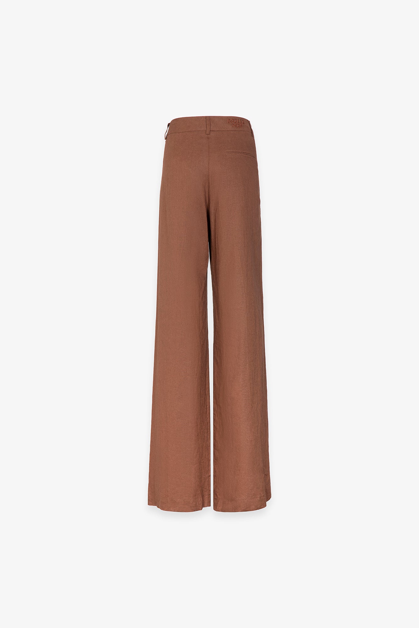 Gaelle Paris GAABW10024 pantalone moka in lino