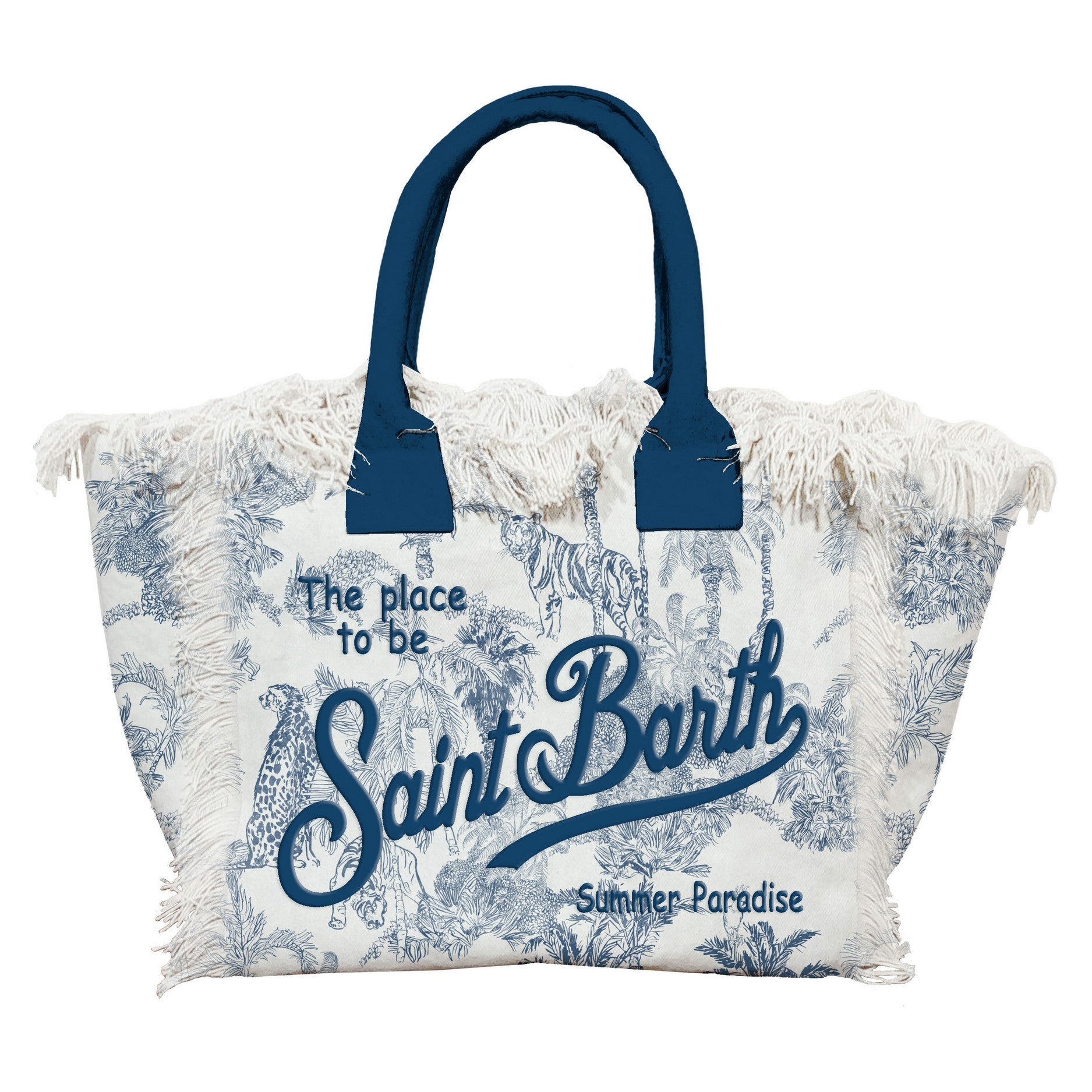 MC2 Saint Barth Colette 02156L borsa jungle bianco