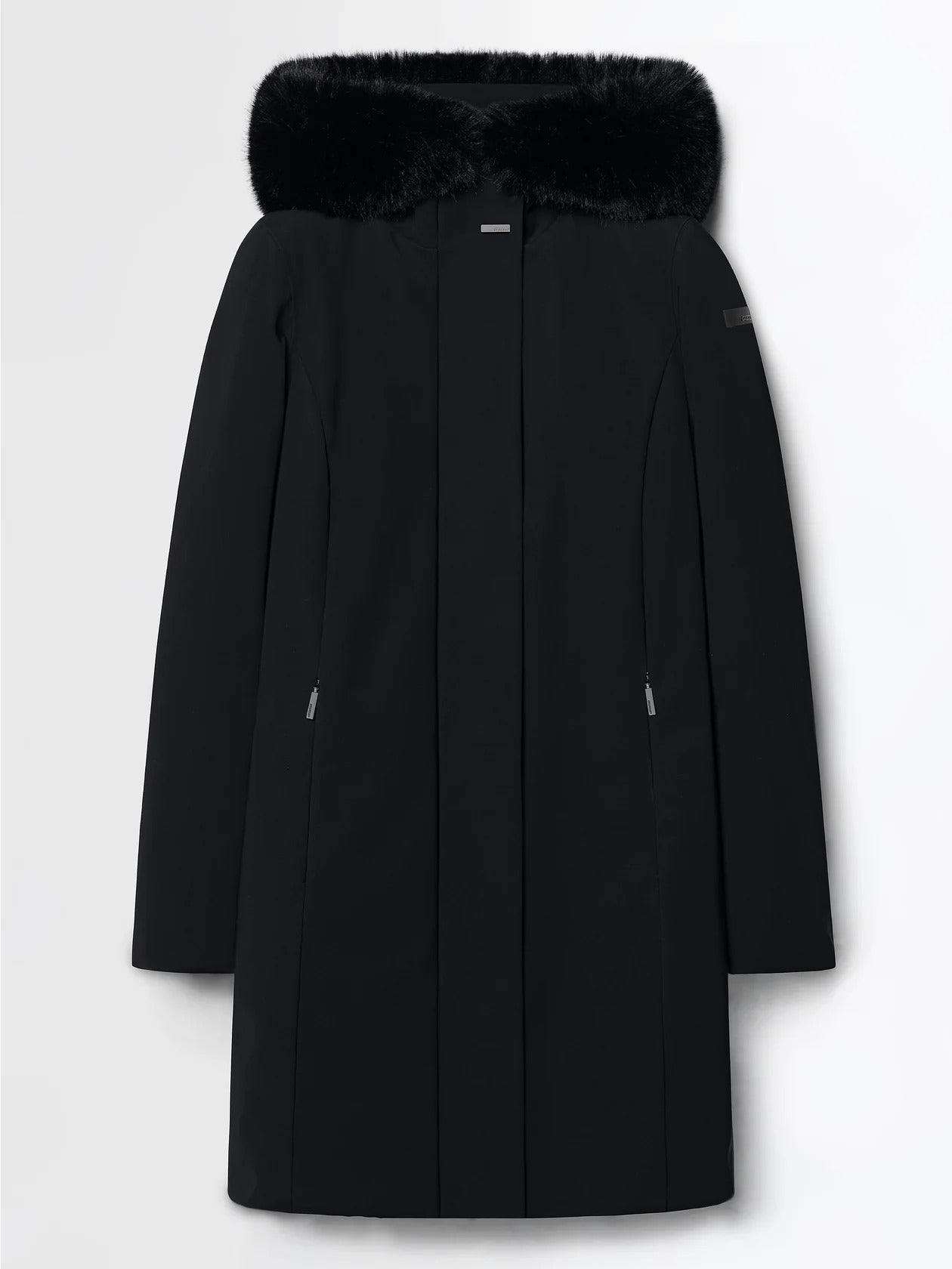 Rrd Surflex Winter Long Fur W26502F giacca donna Black piuma