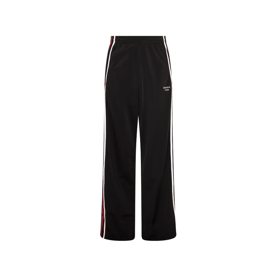 Martine Rose Wide Leg Pantaloni Tuta Burgundy
