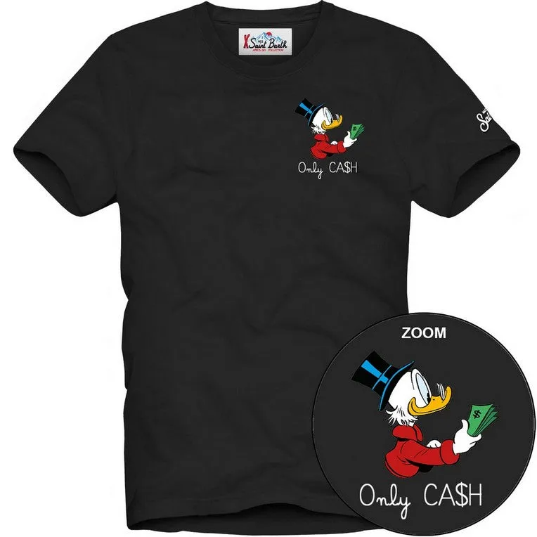 MC2 Saint Barth Arnott 03334M T-Shirt Uomo Nero Scrooge Cotone