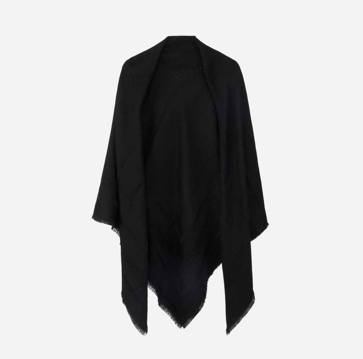 Elisabetta Franchi MT01F66E2 mantella donna nera lana