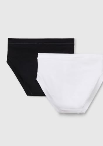 Benetton Slip Bambina 160 Cotone Organico Rosa Nero