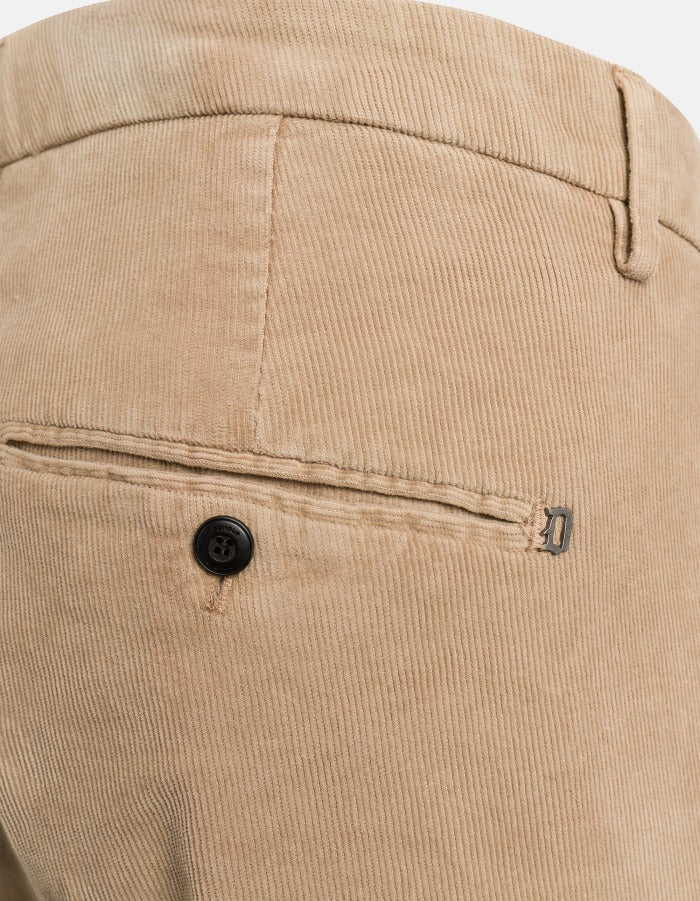 Dondup Gaubert UP235 VS0028U Pantalone Velluto Sabbia