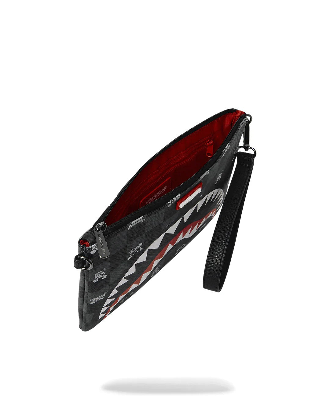 Sprayground Peeking 910B8915NSZ Pochette Nero Grigio PVC