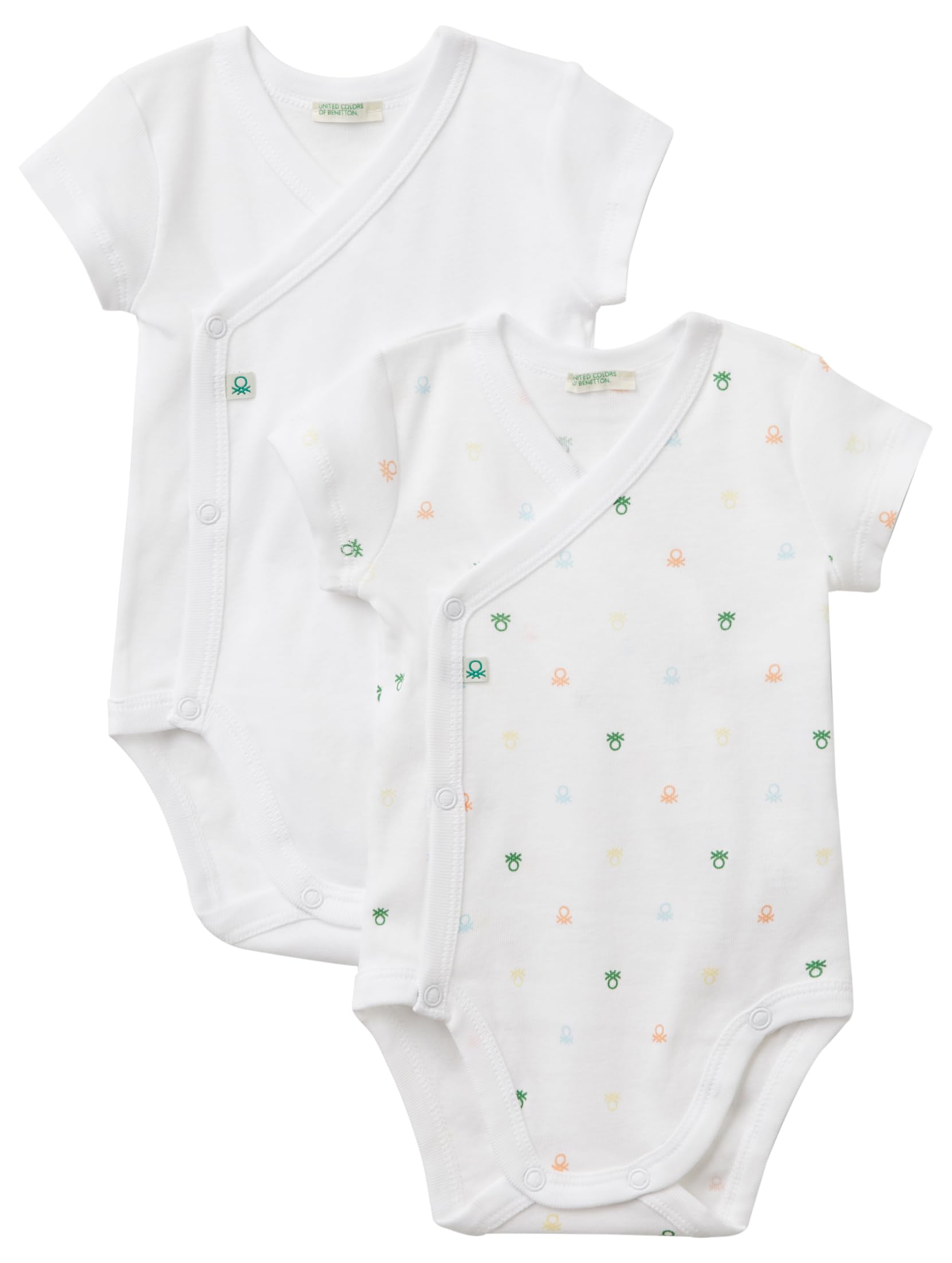 Benetton Intimo e Pigiami Set 2 Body cotone organico manica corta