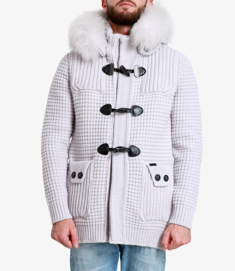 Bark Short Duffle Coat 8001/C giubbotto Ghiaccio lana