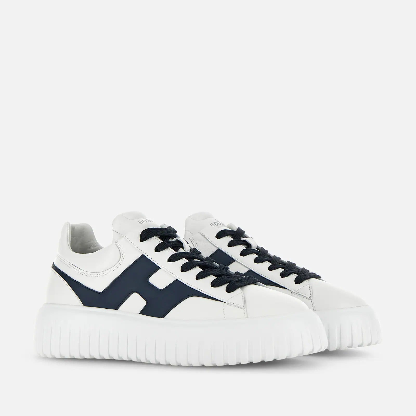 Hogan H-Stripes HXM6450 Sneakers Uomo Bianco Blu 42