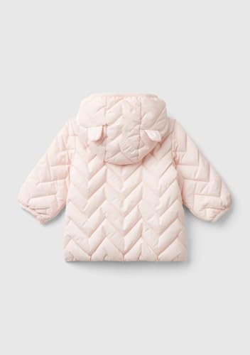Benetton Giubbotto imbottito finta piuma zig zag orsetti