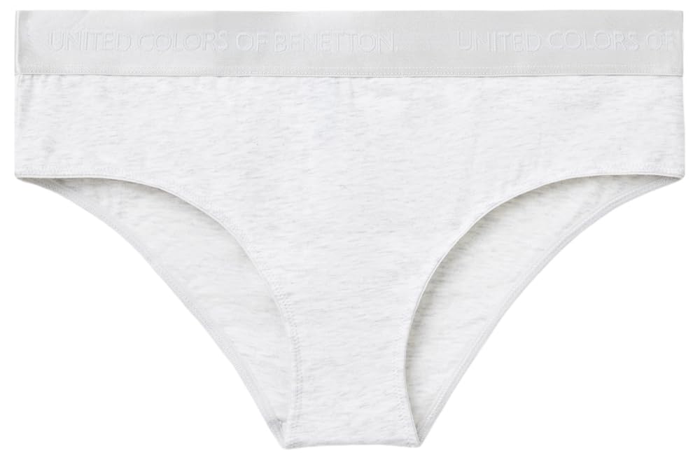 Benetton Slip Fianco Alto Donna Cotone Organico Elastico Logo