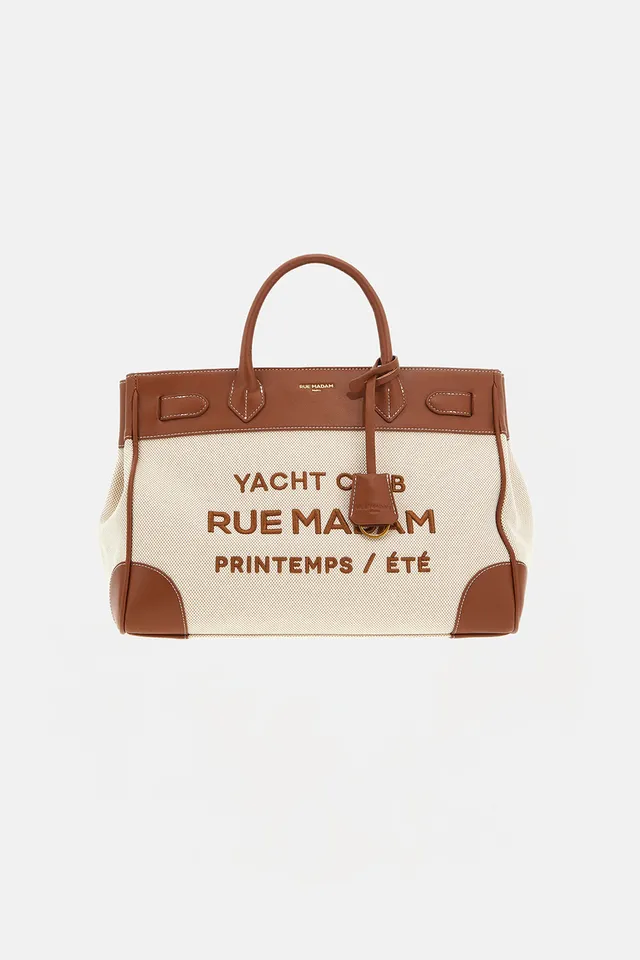 Rue Madam Riviera 1556 tote bag canvas brown