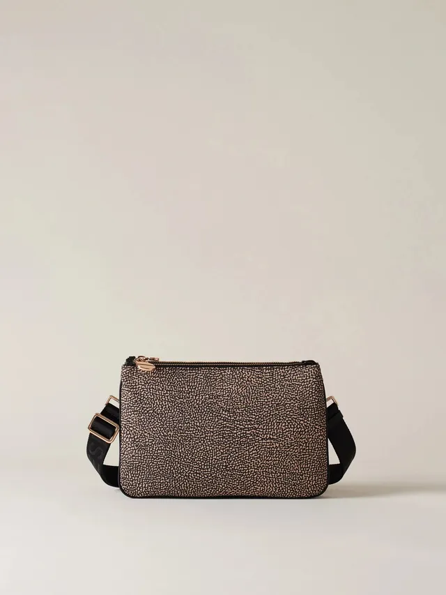 Borbonese Luna Small 934119 I15 borsa tracolla op nero