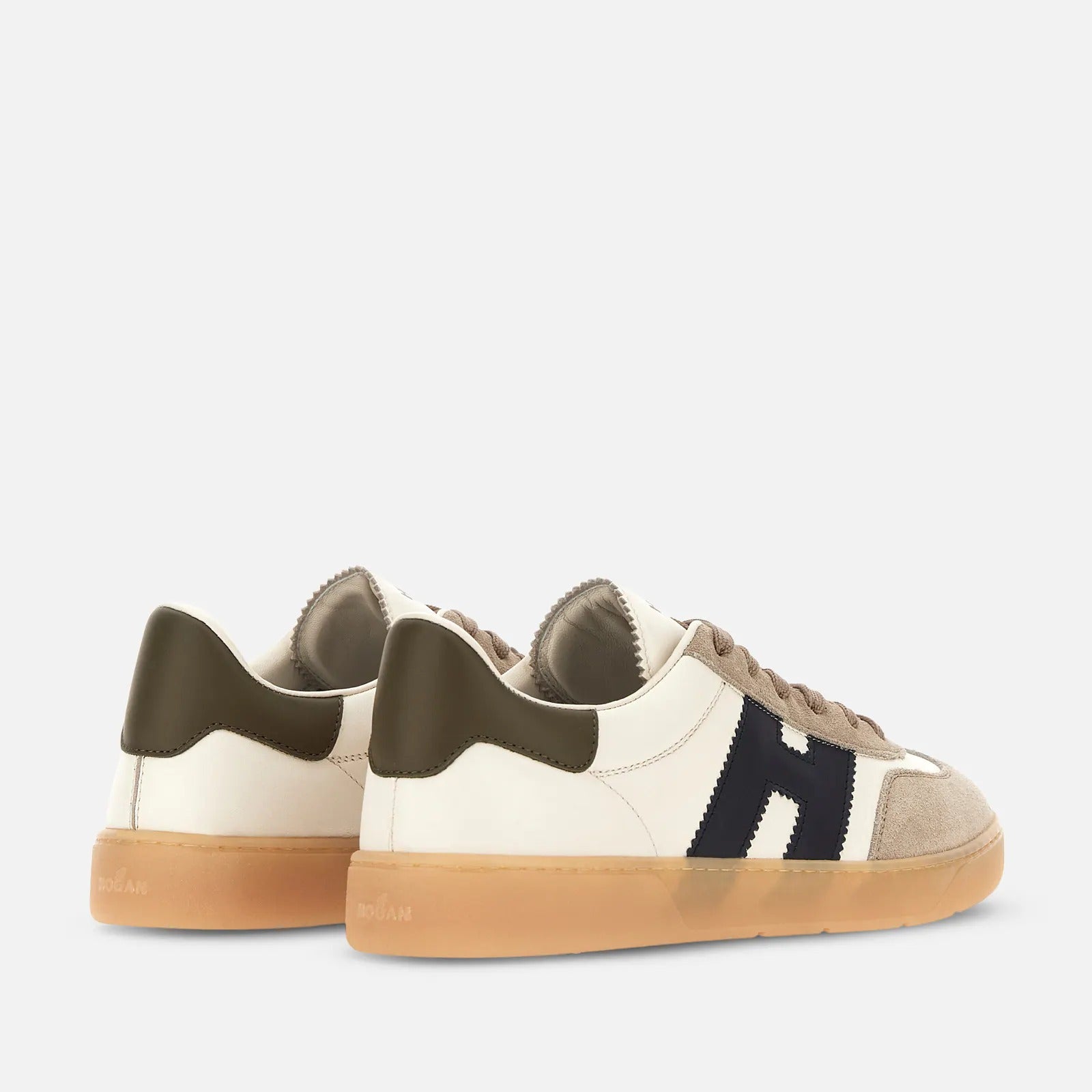 Hogan Cool HXM6470FB60UH Sneakers Uomo Avorio Beige pelle