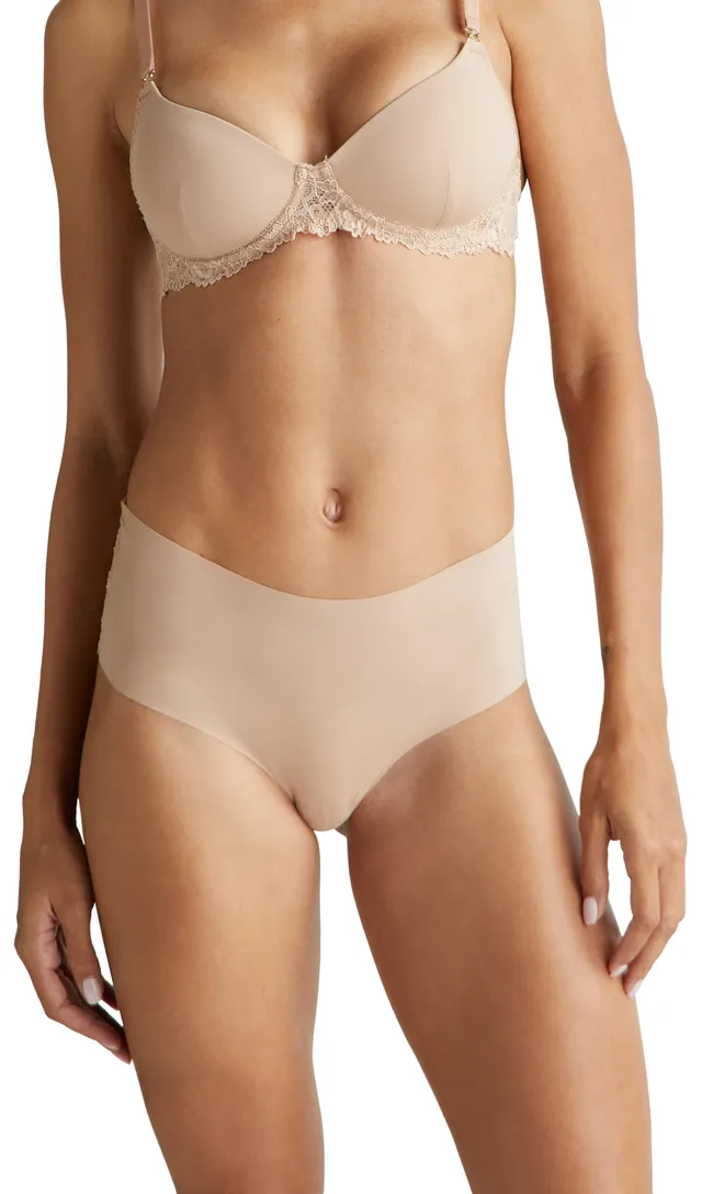 Benetton Coulotte 3LEG1S02I slip marrone XS microfibra pizzo