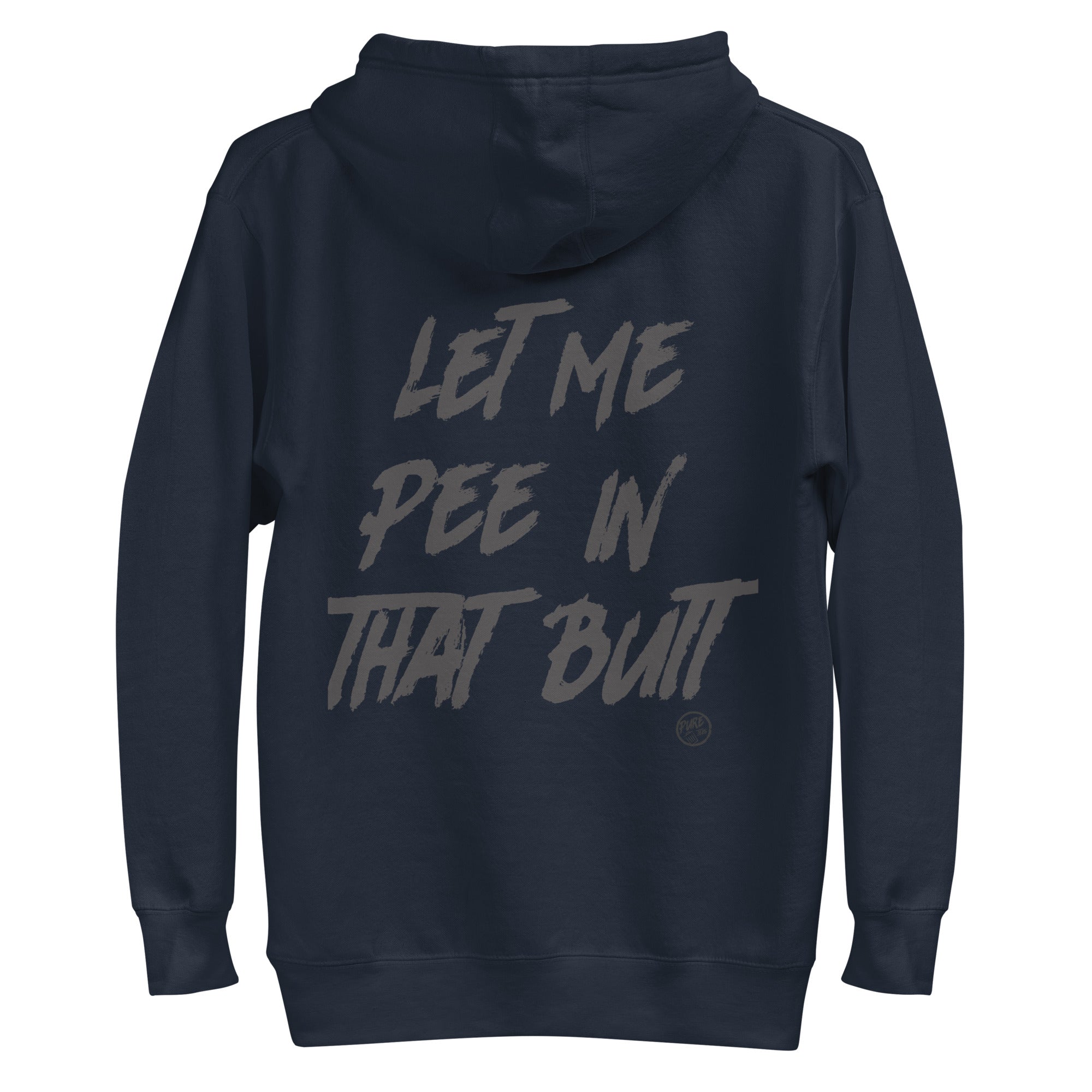 Pure Trash Let Me Pee felpa uomo con cappuccio tasca